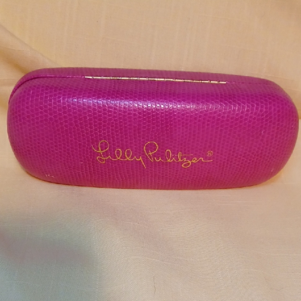 Lilly Pulitzer Pink Textured Eyeglass Case